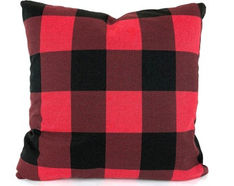 18 SARO LIFESTYLE Lumberjack Collection Red Plaid Christmas Down Filled Throw Pillow 18 SARO LIFESTYLE Lumberjack Collection Red Plaid Christmas Down Filled Throw Pillow