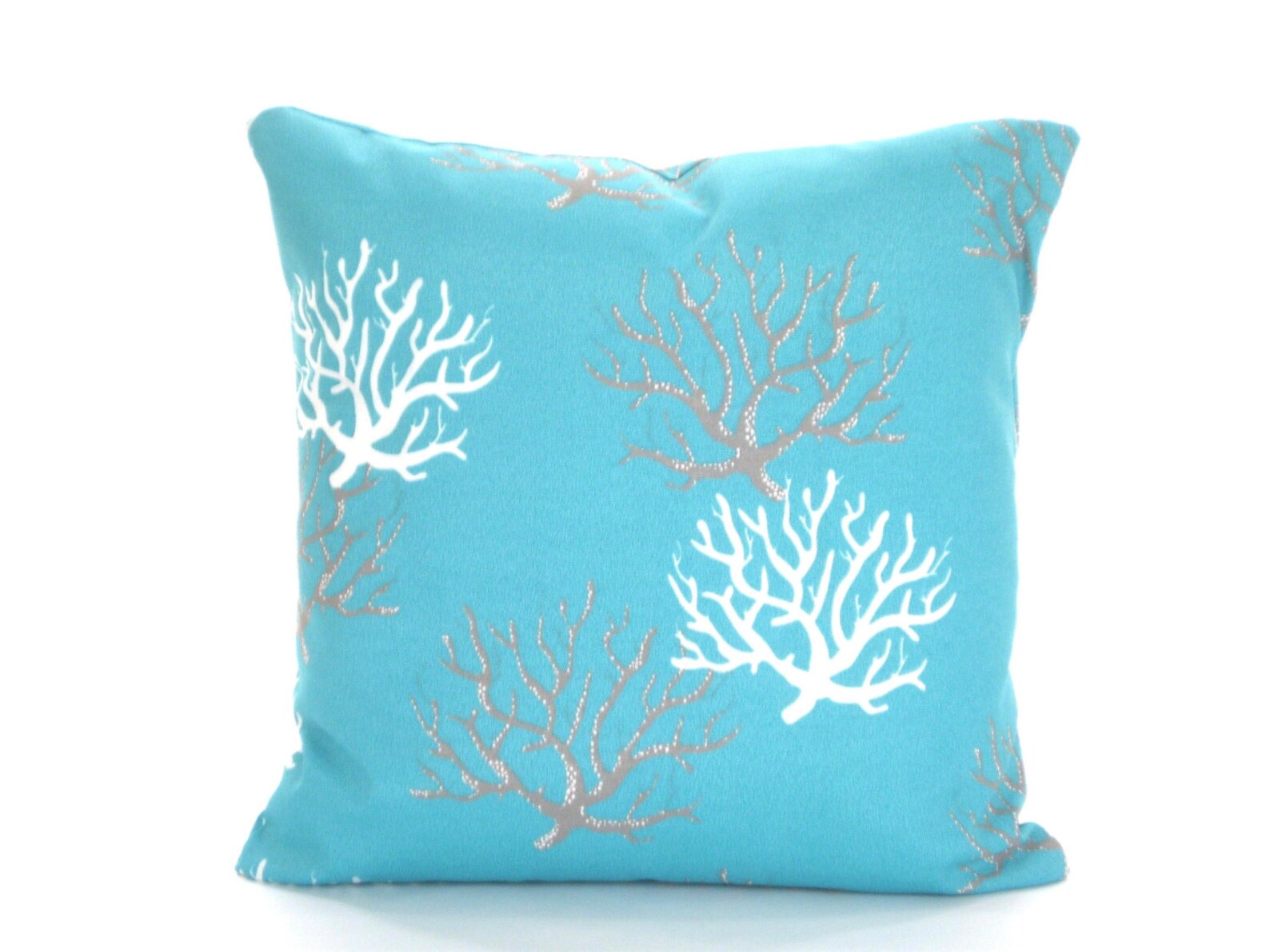 OUTDOOR Aqua Nautical Pillow Covers Decorative Pillows Etsy