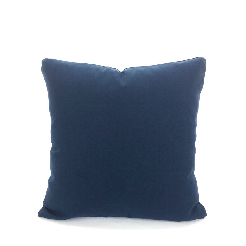 Solid Navy Blue Pillow Covers Decorative Throw Pillows | Etsy