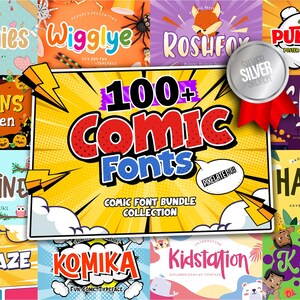 Ultimate Comicbook Font Collection – 100+ Fonts for Comic Letter SVGs, 3D Comic Font Fun, and Procreate Font Creations