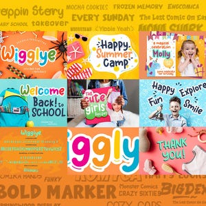 100+ Comic Font Bundle - Cartoon Font, Handwritten Fonts, Display Fonts, Kids Fonts, Cricut, Procreate, Canva, Commercial Use