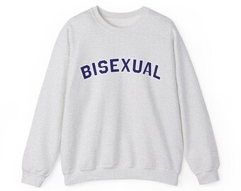 Bisexual Cozy Sweatshirt | Unisex LGBTQ+ Pride Crewneck | Playful Bi Pullover