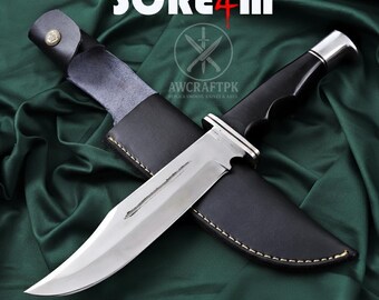 Handmade Scream Ghostface Knife Replica – Stainless Steel with Leather Sheath