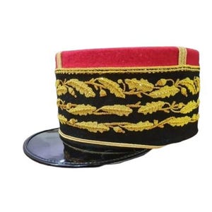 WW2 Marshal Of France French Army Military General Officer Visor Hat Cap Kepi