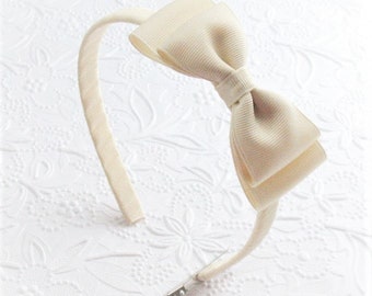 Bow On Hard Headband Etsy Bow On Hard Headband Etsy