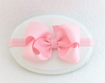 Annabel bow Toddler hair bow Baby hair bow Pink
