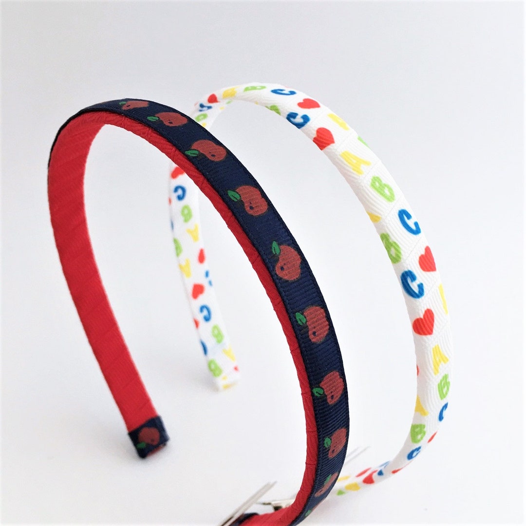 Back to School Headband Set Girls School Headbands Navy Etsy