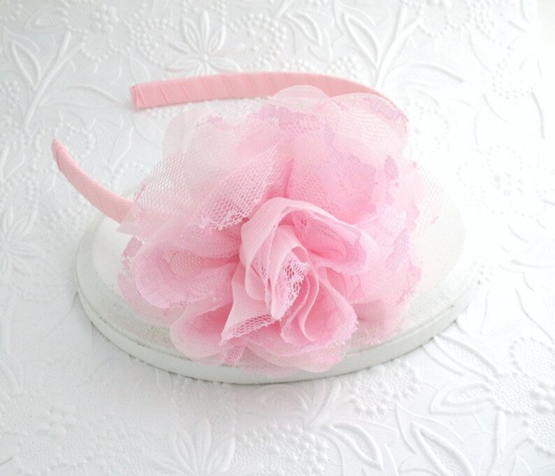 chiffon flower headband