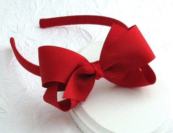 red girls headband