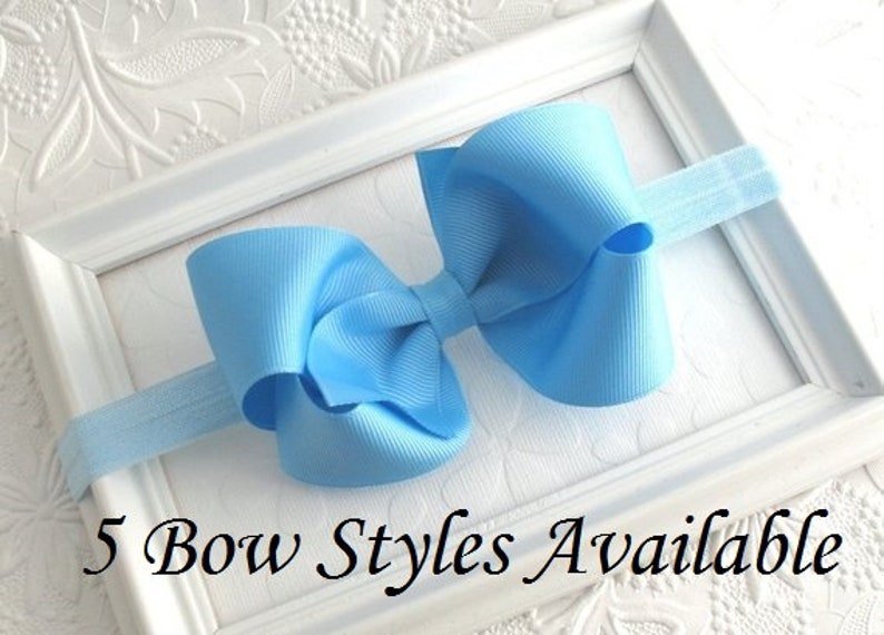 light blue headband for baby girl