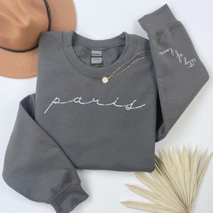 Cozy Paris Crewneck Sweatshirt, Chinoiserie Print, Fashionable Top, French Inspired, Comfortable Casual Wear, Unique Style