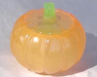 Pumpkin Trinket Box - Glow in the Dark Orange and green with glitter - Follow Jesus