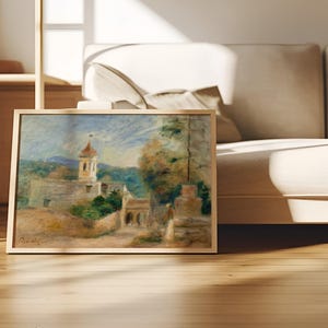 Pierre Auguste Renoir Gemälde | Pierre Auguste Renoir La Capelle A Cagnes Kunst | Landschaft Kunst |