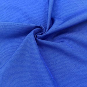 Sax Blue Silk Moire Fabric, Luxury Home Textile Fabrics, Interior Fabric, Moiré, Watermark Pattern Silk, Designer Fabric.
