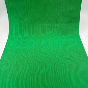 Forest Green Silk Moire  Fabric, Luxury Home Textile Fabrics, Interior Fabric, Moiré, Watermark Pattern Silk, Designer Fabric.