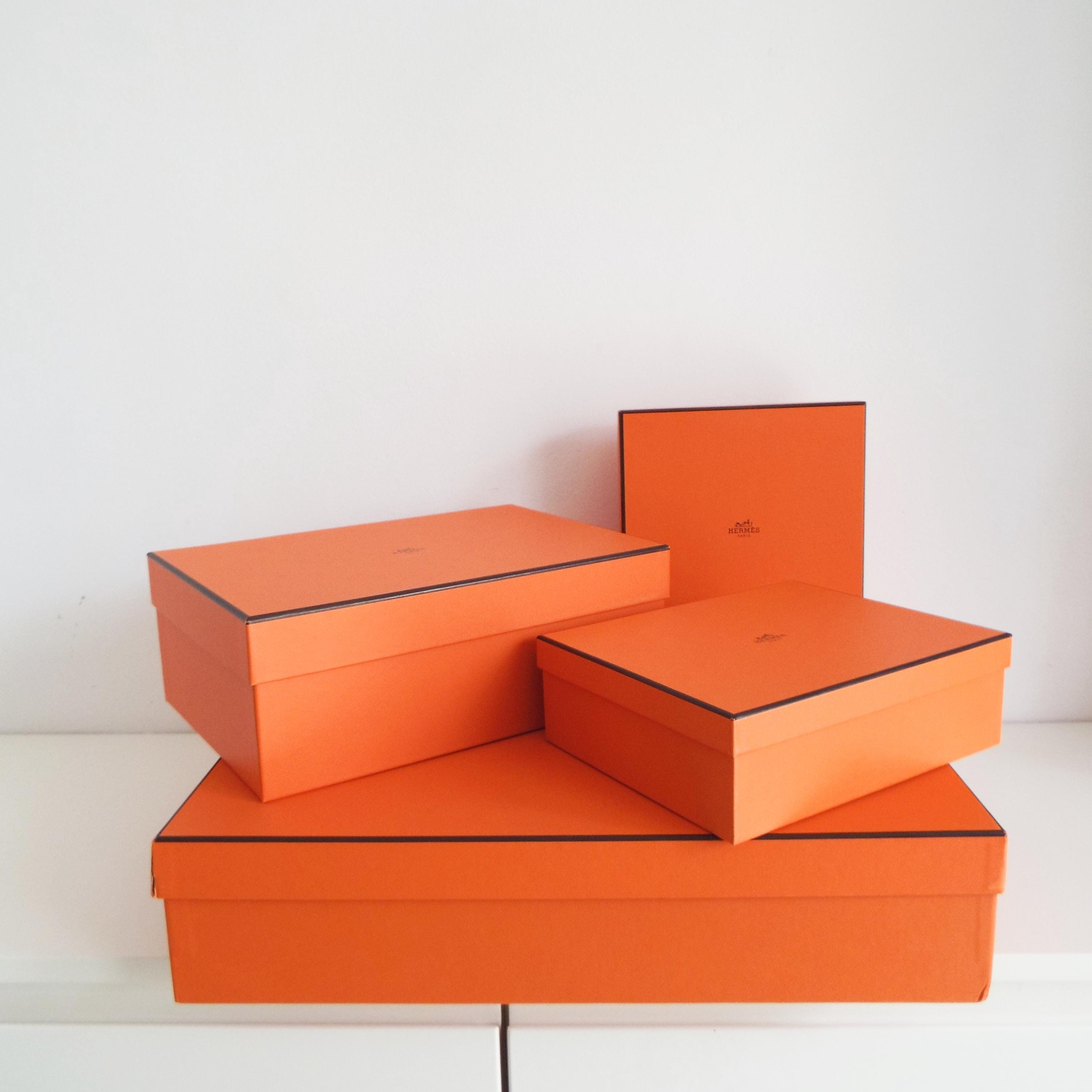 4 Orange Hermès Boxes: French Hermes Fashion France Packaging