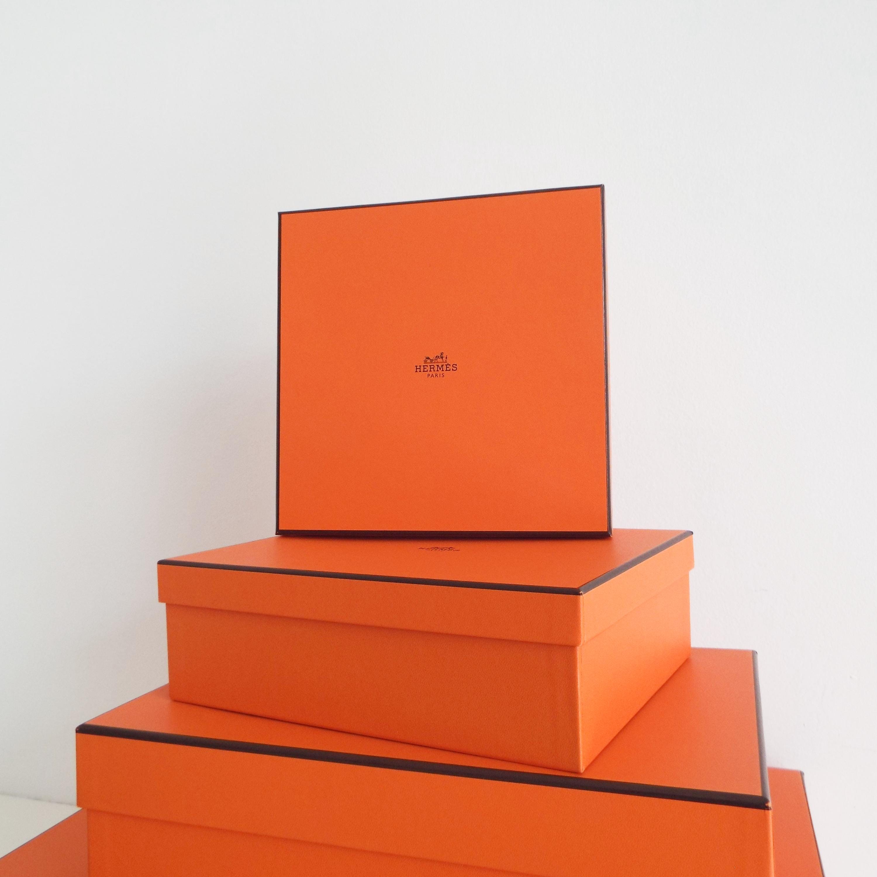 4 Orange Hermès Boxes: French Hermes Fashion France Packaging