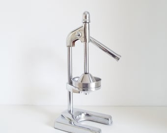 Presse-agrumes chromé : presse-agrumes citron ou orange ustensile de cuisine rétro ustensiles de cuisine