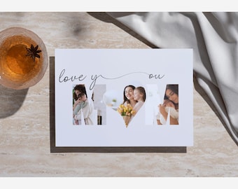 Editable Mother’s Day Card Canva Template, Photo Card for Mom ...
