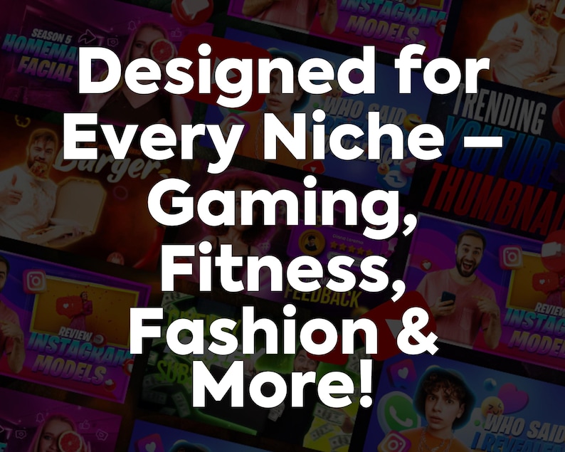 700+ Youtube Thumbnail Templates for Every Niche Boost Your Views