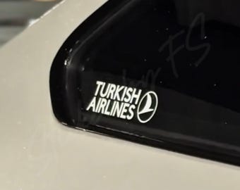 Sticker van Turkish Airlines – Sticker van hoge kwaliteit - THY - TÜRK - Türkiye
