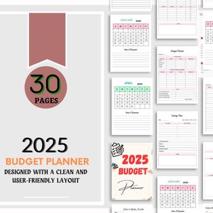 Budget Planner Printable, Finance Tracker, Finance Planner, Printable Budget, Budget Planner, Printable Budget Planner, US Letter Planner