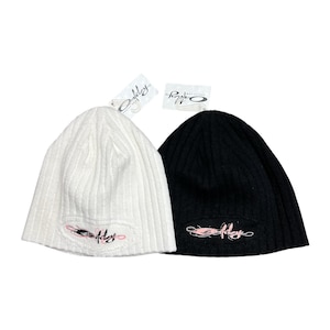 Vintage Y2K 2004 Oakley Swirly Script Beanies Set - nya med etiketter