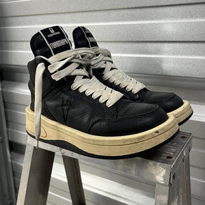 新品　Rick Owens converse レザースニーカー　US10 Converse Rick Owens - Etsy