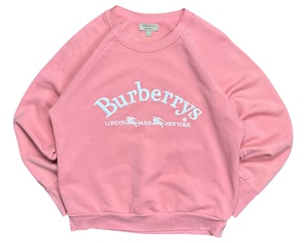 Burberry Embroidered Logo Crewneck Sweatshirt - M