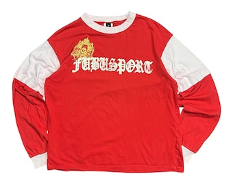 Y2K Vintage Fubu Double Layered Two Tone Long Sleeve Shirt - L