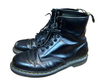 Dr. Martens 1460 8-Eye Black Combat Boots - Size 10US (Large)