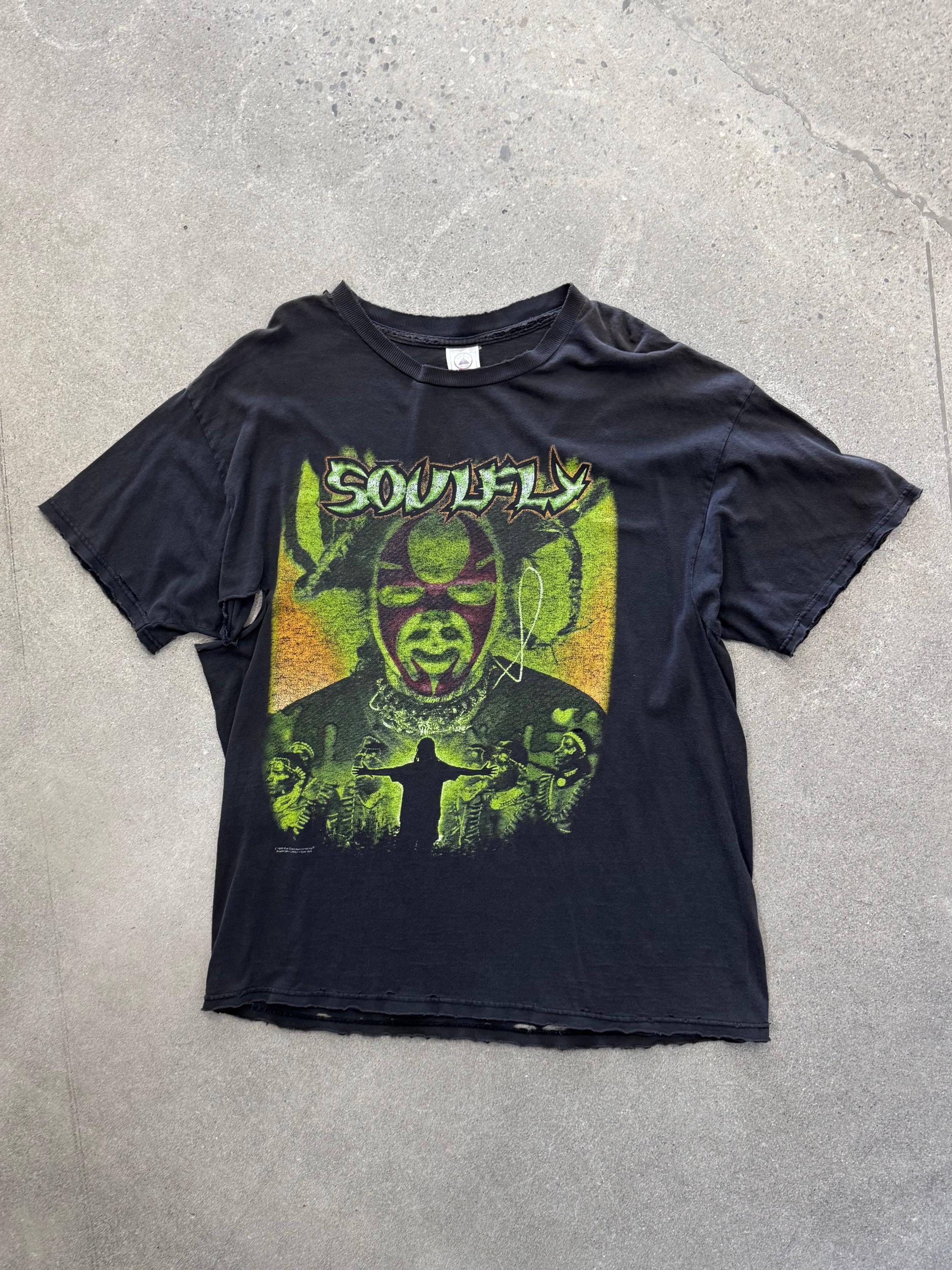 01 SOULFLY ソウルフライ Tシャツ L ブラジリアンスラッシュメタル