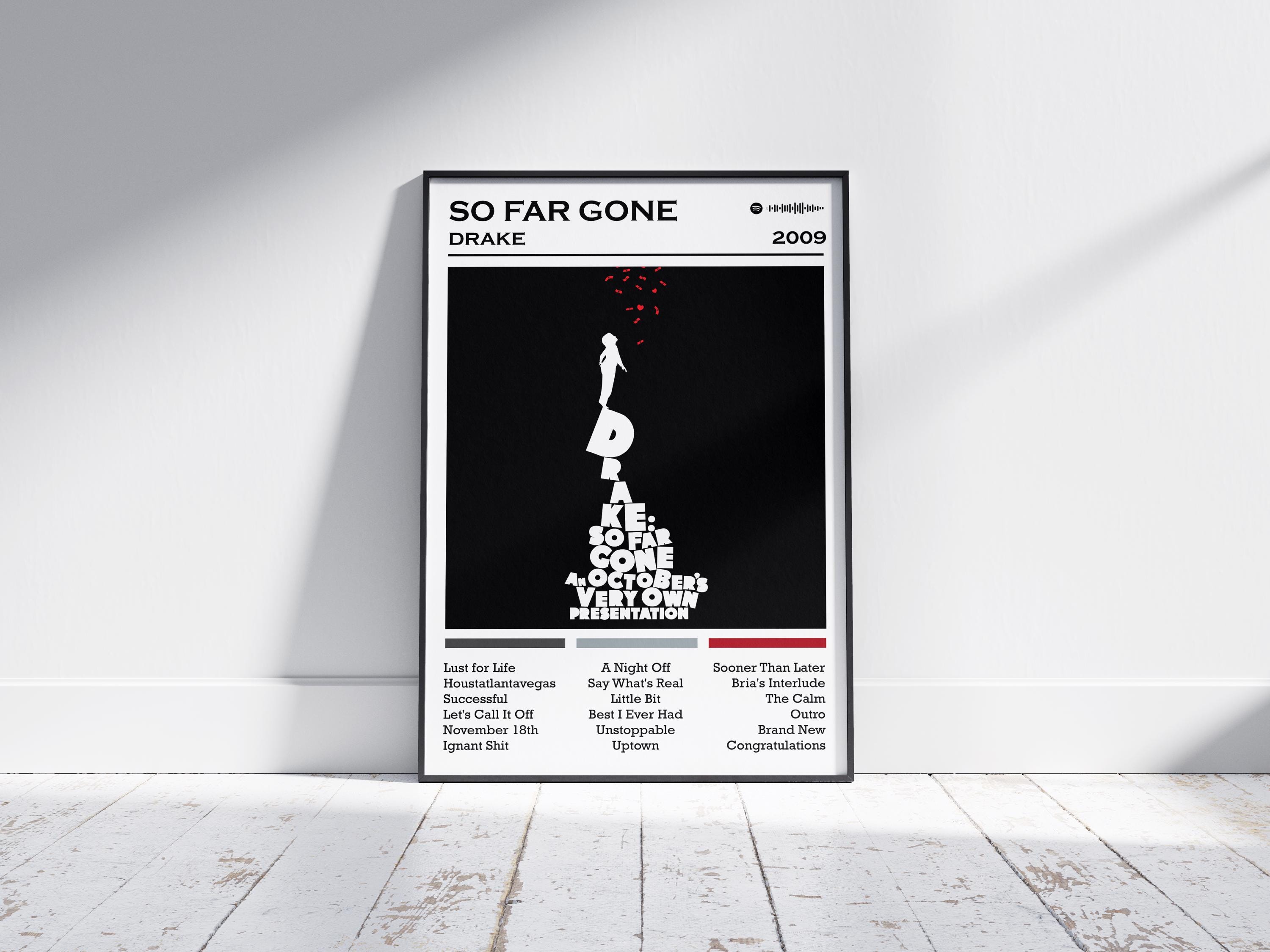 額縁付き】 Drake / SO FAR GONE A2ポスター（DRAKE Album