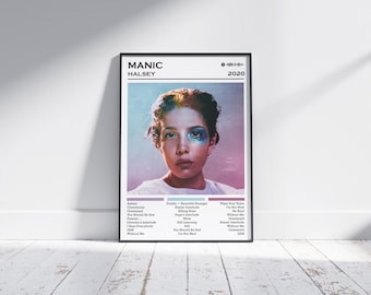 Halsey - Impresión artística de la portada del álbum Manic / Póster musical