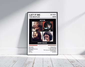 The Beatles Poster Print | Let It Be Album Poster | Music Poster | Album Cover Poster | Wall Decor | Music Gift | Room Decor