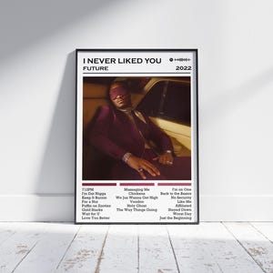 Future Poster Print | I Never Liked You Album Poster | Music Poster | Album Cover Poster | Wall Decor | Music Gift | Room Decor