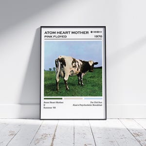 Pink Floyd Poster Print | Atom Heart Mother Album Poster | Music Poster | Album Cover Poster | Wall Decor | Music Gift| Room Decor