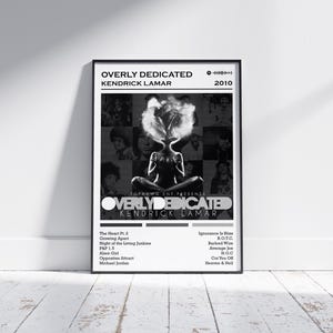 Kendrick Lamar Poster Print | Overly Dedicated Album Poster | Music Poster | Album Cover Poster | Wall Decor | Music Gift | Room Decor