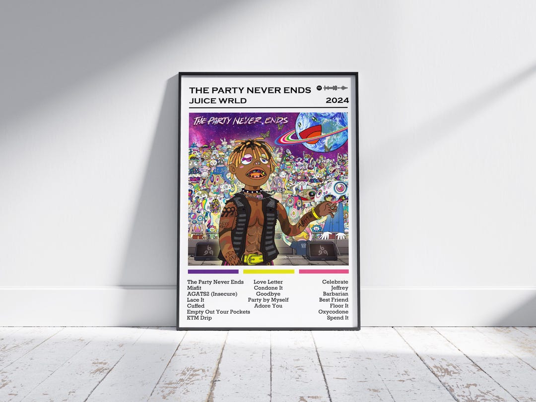 Juice WRLD - the Party Never Ends Album Poster | Matte Music Print - Etsy