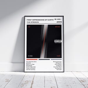 The Strokes Poster Print | First Impressions of Earth Album Poster | Music Poster | Album Cover Poster | Wall Decor |Music Gift | Room Decor