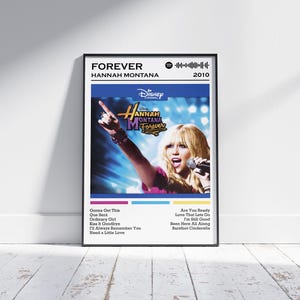 Hannah Montana Poster Print | Forever Album Poster | Music Poster | Album Cover Poster | Wall Decor | Music Gift | Room Decor