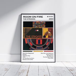 The Strokes Poster, the Strokes Room on Fire Print, Rock The Strokes Poster, the Strokes Room on Fire Print, Rock