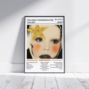 Halsey Poster Print | Great Impersonator Album Poster | Music Poster | Album Cover Poster | Wall Decor | Music Gift | Room Decor