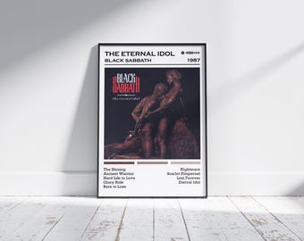 Black Sabbath Poster | Das Ewige Idol Poster | Musik Poster | Album Cover Poster | Wanddekoration | Musik Geschenk | Raumdekor