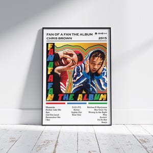 Chris Brown Poster | Fan von einem Fan Das Albumposter | Musik Poster | Album Cover Poster | Wanddekoration | Musik Geschenk | Raumdekor