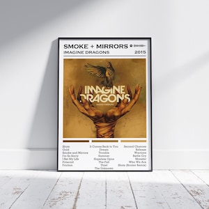 Imagine Dragons Poster Print | Smoke+Mirrors Album Poster | Music Poster | Album Cover Poster | Wall Decor | Music Gift | Room Decor