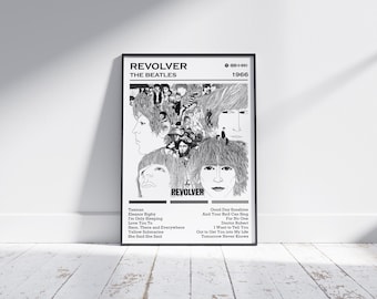 The Beatles Poster Print | Revolver Album Poster | Music Poster | Album Cover Poster | Wall Decor | Music Gift | Room Decor