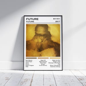 Future Poster Print | Future Album Poster | Music Poster | Album Cover Poster | Wall Decor | Music Gift | Room Decor