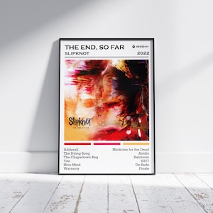 Slipknot Poster Print | The End, So Far Poster | Music Poster | Album Cover Poster | Wall Decor | Music Gift | Room Decor