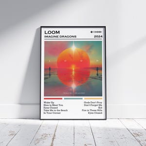 Imagine Dragons Poster Print | Loom Album Poster | Music Poster | Album Cover Poster | Wall Decor | Music Gift | Room Decor